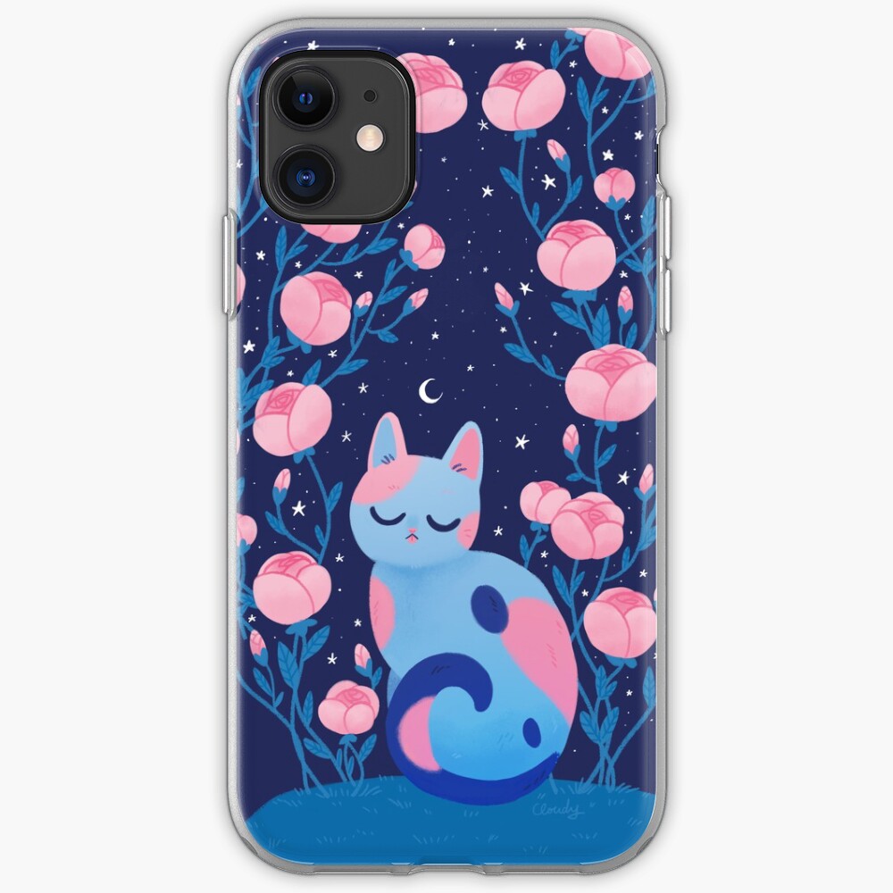 Peony cat iPhone Case & Cover