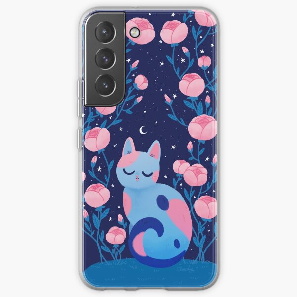 Peony cat Samsung Galaxy Soft Case