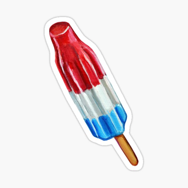 Fun Rocket Pop Popsicle Pattern Sticker