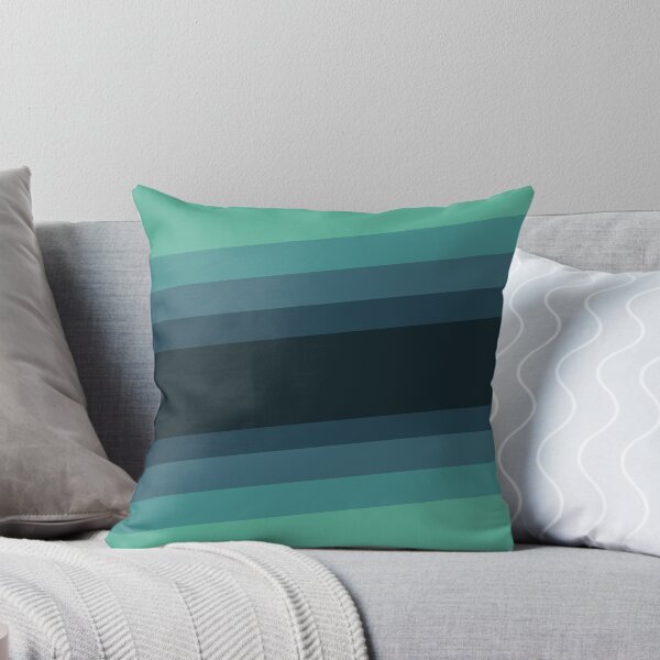 Item preview, Aqua Blue Wave Minimalist Diagonal Geometric Stripe designed and sold by kierkegaard.