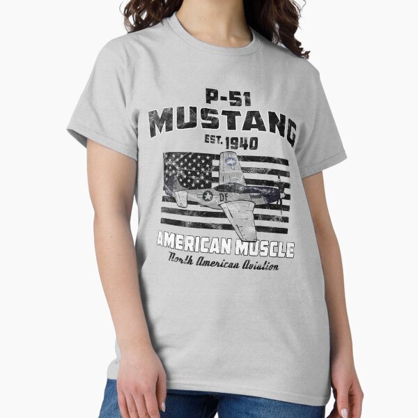 Item preview, P-51 Mustang WWII Airplane American Muscle Vintage designed and sold by RealPilotDesign.