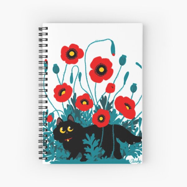 Poppy cat Spiral Notebook