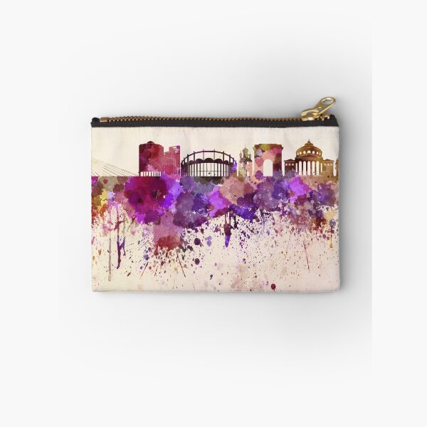 Item preview, Bucharest skyline in watercolor background designed and sold by paulrommer.