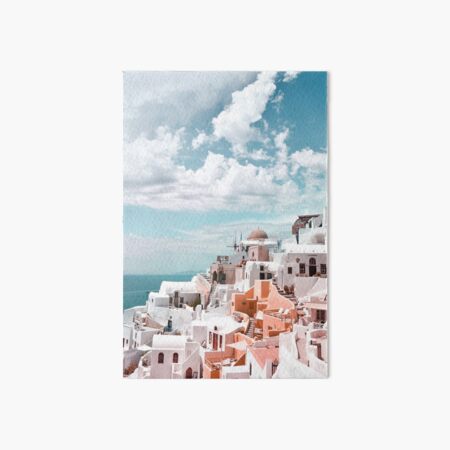 Santorini Oia Greece Art Board Print