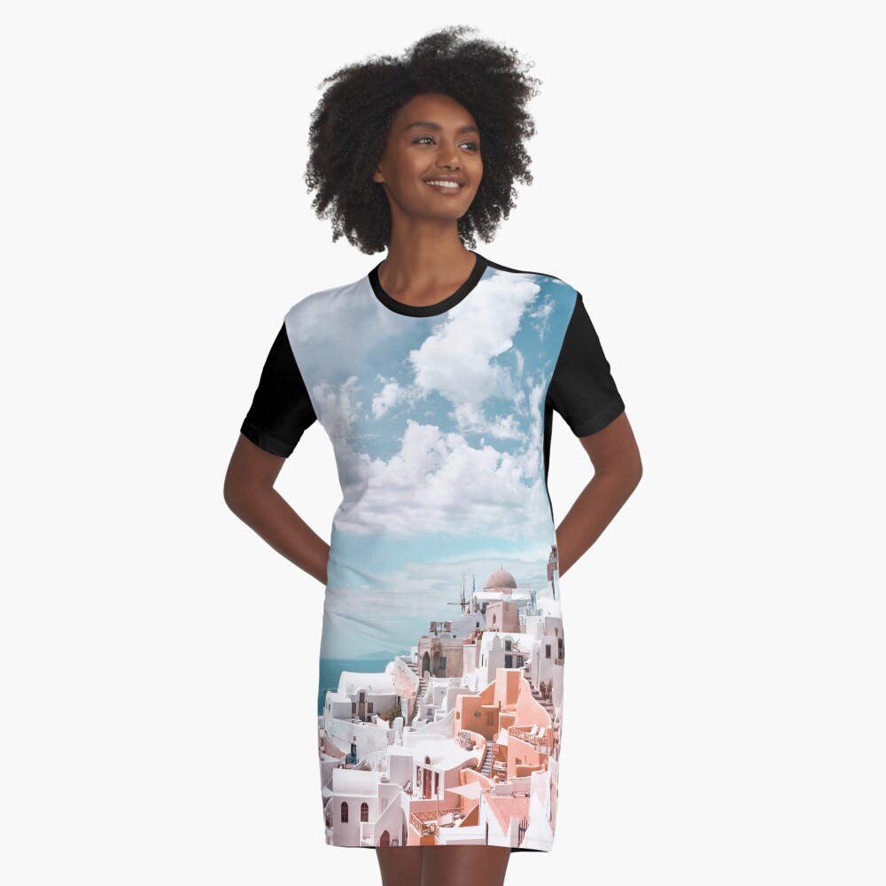 Item preview, Graphic T-Shirt Dress designed and sold by PrintsProject.