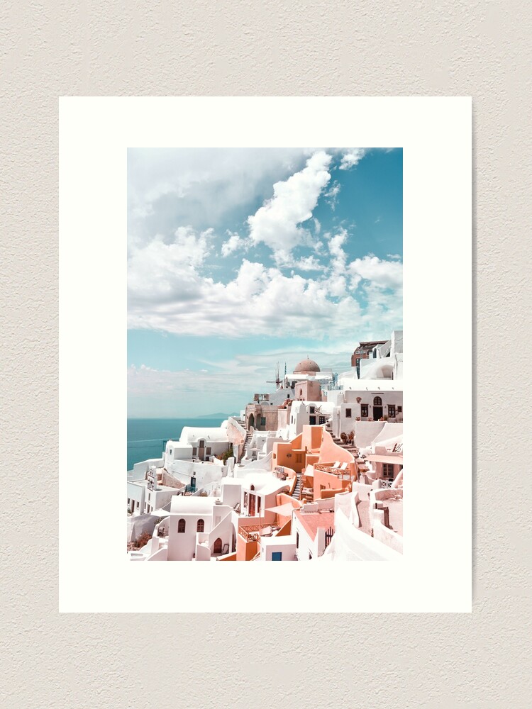 Alternate view of Santorini Oia Greece Art Print