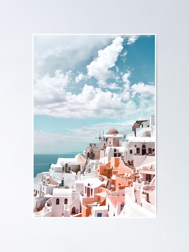 Alternate view of Santorini Oia Greece Poster