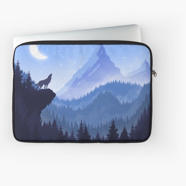 Wolf Night Laptop Sleeve