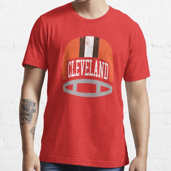 Cleveland Retro Helmet Cleveland Browns T Shirt - Limotees