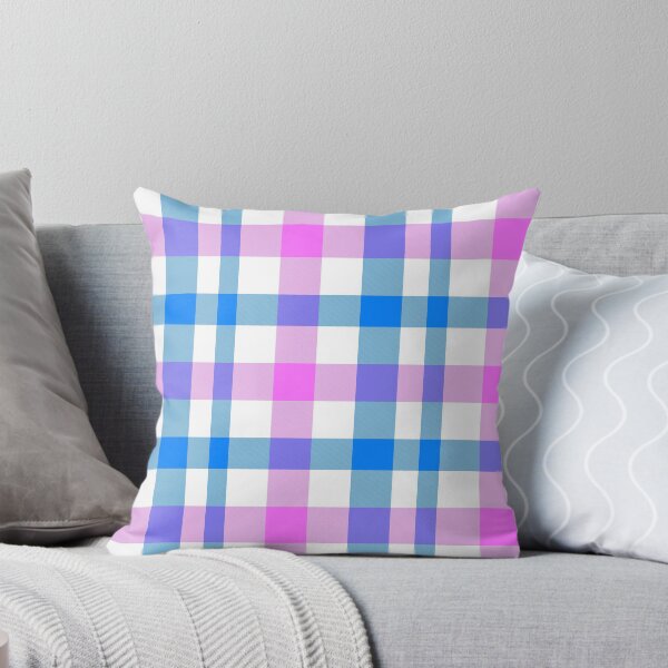 Item preview, Large Pink Blue and White Plaid designed and sold by Peter Phoenix.