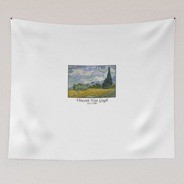 Item preview, Vincent Van Gogh Wheatfield with Cypresses Art Memorial designed and sold by jackyboi.