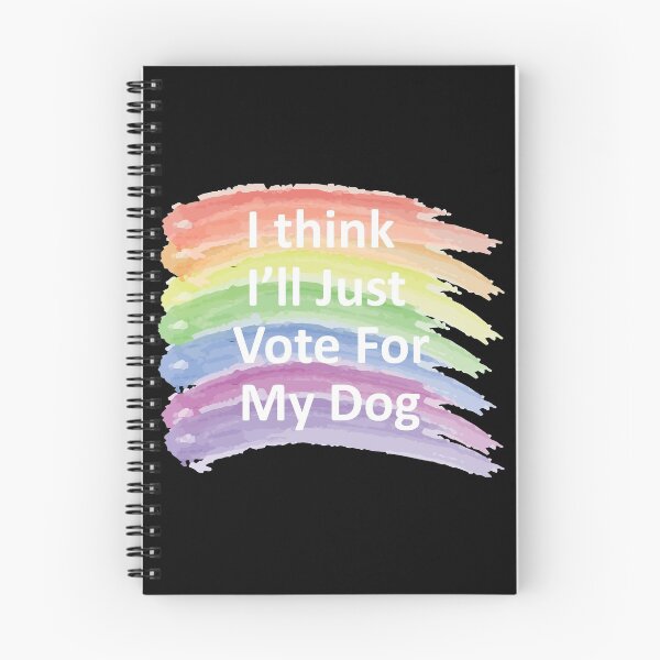 Item preview, I Think I'l Just Vote for my Dog Gay Pride designed and sold by OMyDesigns.