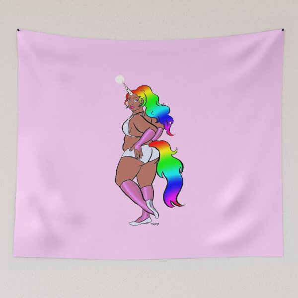Item preview, Rainbow Unicorn Babe designed and sold by Tatiana  Gill.