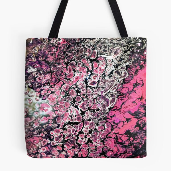 Item preview, ★Bubble Gum★ Acrylic Pour Painting designed and sold by WildLuxe Art.