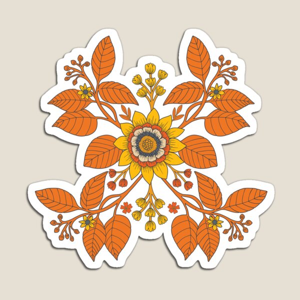 Item preview, Yellow and Orange Floral designed and sold by somecallmebeth.