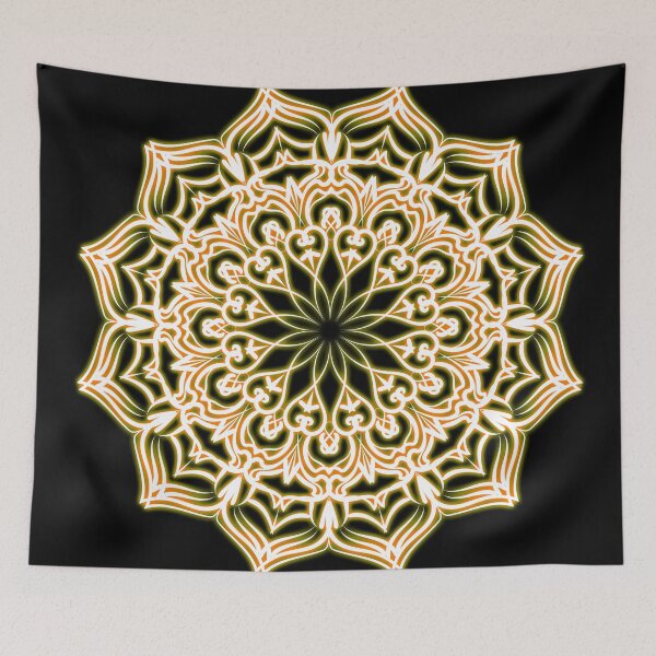 Item preview, mandala with orange light designed and sold by desmondlow1801.