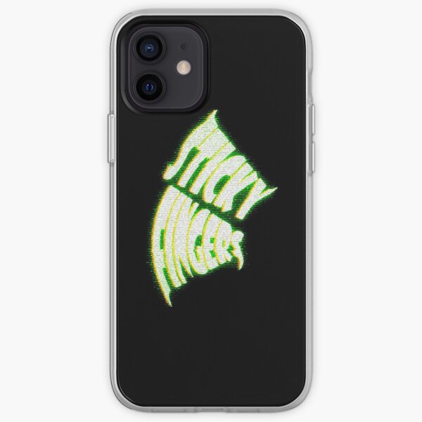 Logotipo de Sticky Fingers Funda blanda para iPhone