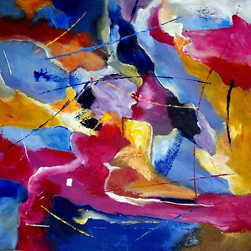 Artwork thumbnail, Freedom To Be Acrylic Abstract by Ruth Palmer