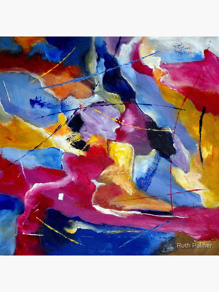 Thumbnail 4 of 4, Clock, Freedom To Be Acrylic Abstract designed and sold by Ruth Palmer.