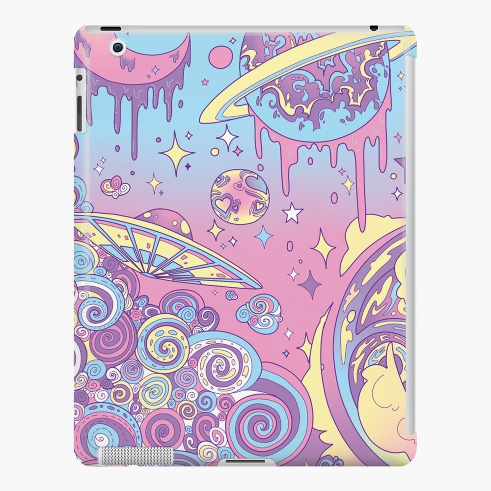 "space aesthetic pastel galaxy cute tumblr" iPad Case & Skin by