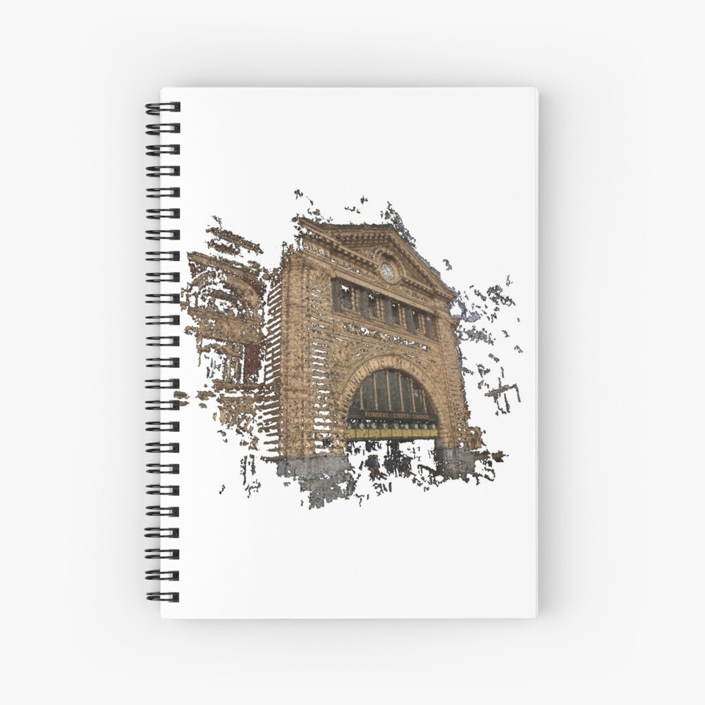 Flinders Street Station 3D Spiral Notebook