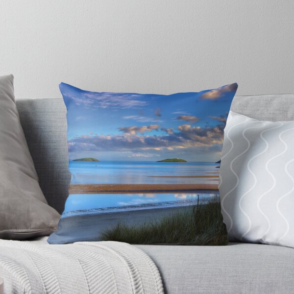 Item preview, Abersoch Warren beach golden light and blue sea. designed and sold by Turtle  Photography.