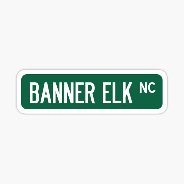 Item preview, Banner Elk, NC Street Sign Sticker designed and sold by hesappe.