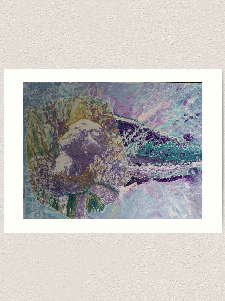 Alternate view of Warrior Woman Collage Art Print