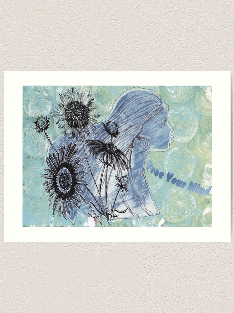 Alternate view of Free Your Mind Mixed Media Art Print