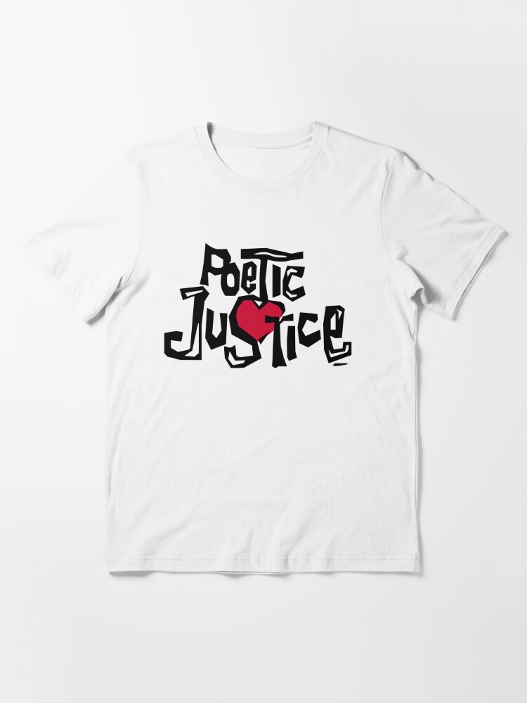 Poetic Justice Men T-Shirt M Black Tupac Shakur Graphic Portrait Crew Neck  Tee