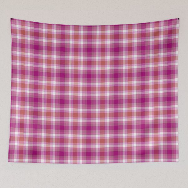 Artikelvorschau, Rosa und rotes lesbisches Stolz-Flaggen-Plaid entworfen und verkauft von Peter Phoenix.