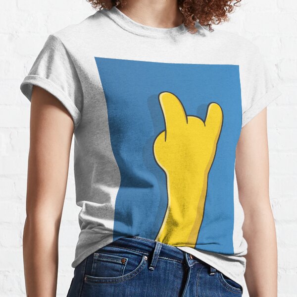 Vista previa del artículo con la obra «Simpson Hand - Rock n Roll», diseñado y vendido por The Lines.