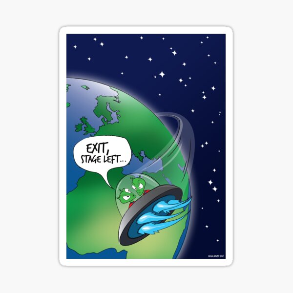 exit-stage-left-sticker-by-startoons-redbubble