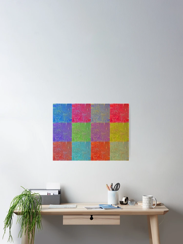 Thumbnail 2 of 3, Poster, Multi Colored Squares Abstract designed and sold by Ruth Palmer.
