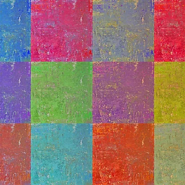 Artwork thumbnail, Multi Colored Squares Abstract by Ruth Palmer