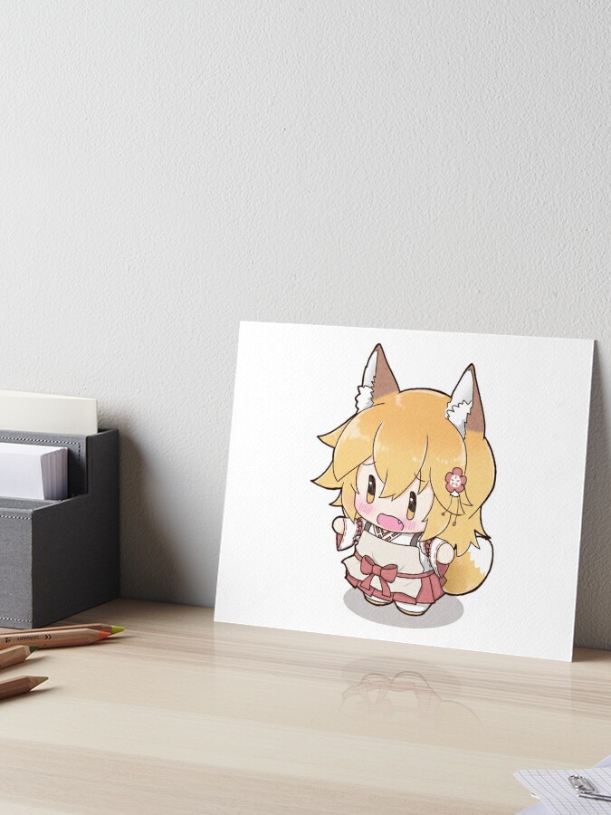 Chibi Senko-san | Sewayaki Kitsune no Senko-san | Art Board Print