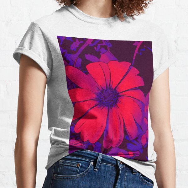 Red-lilac floral motif WelikeFlowers Classic T-Shirt