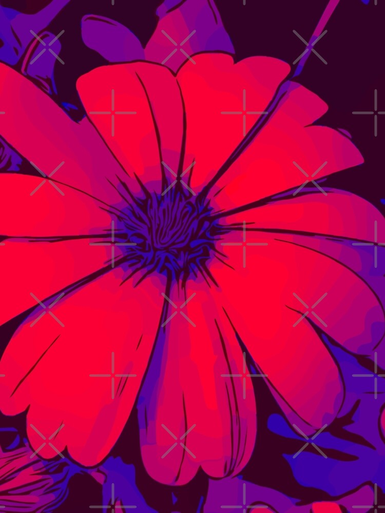Rot-lila Blumenmotiv WelikeFlowers von RHB-DESIGN