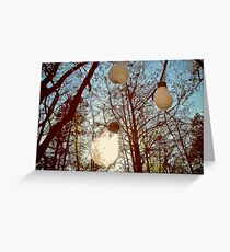 lightbulb forest Greeting Card