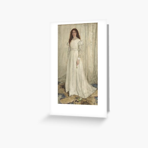 James McNeill Whistler. Symphony in White, No. 1: The White Girl, 1862. Greeting Card