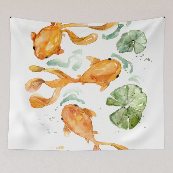 Item preview, Koi fish watercolour designed and sold by Lulaloo.