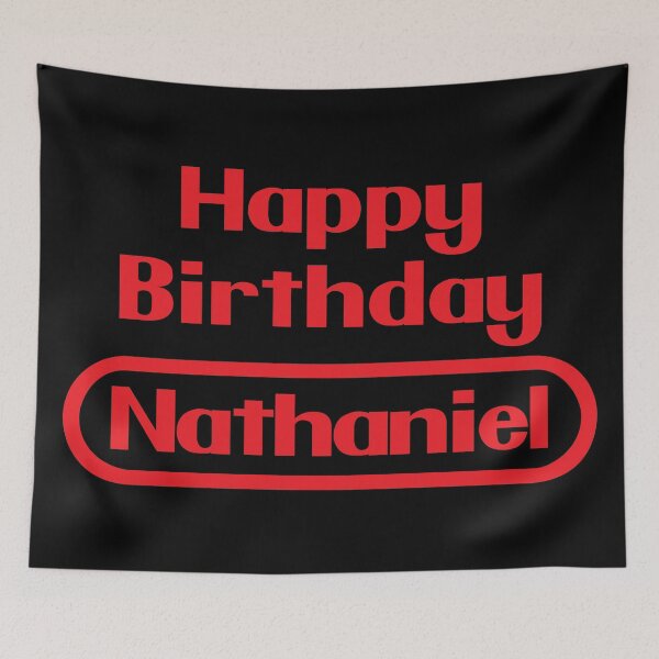 Item preview, Happy Birthday Nathaniel Gift Video Games Retro designed and sold by elhefe.