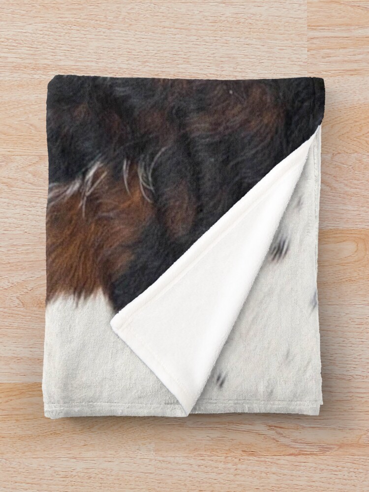 Alternate view of Cowhide Detail Throw Blanket