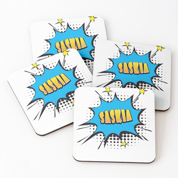 Item preview, Comic book speech bubble font first name Saskia designed and sold by PM-Names.