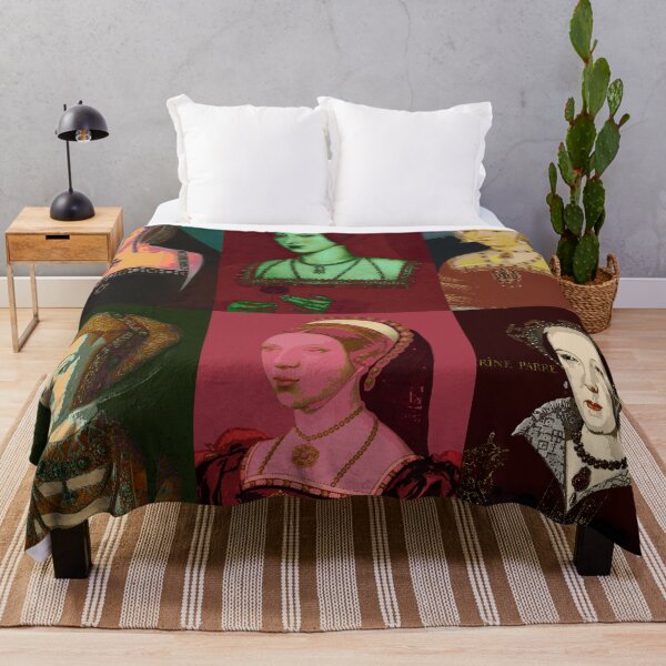 Six Wives of Henry VIII Throw Blanket