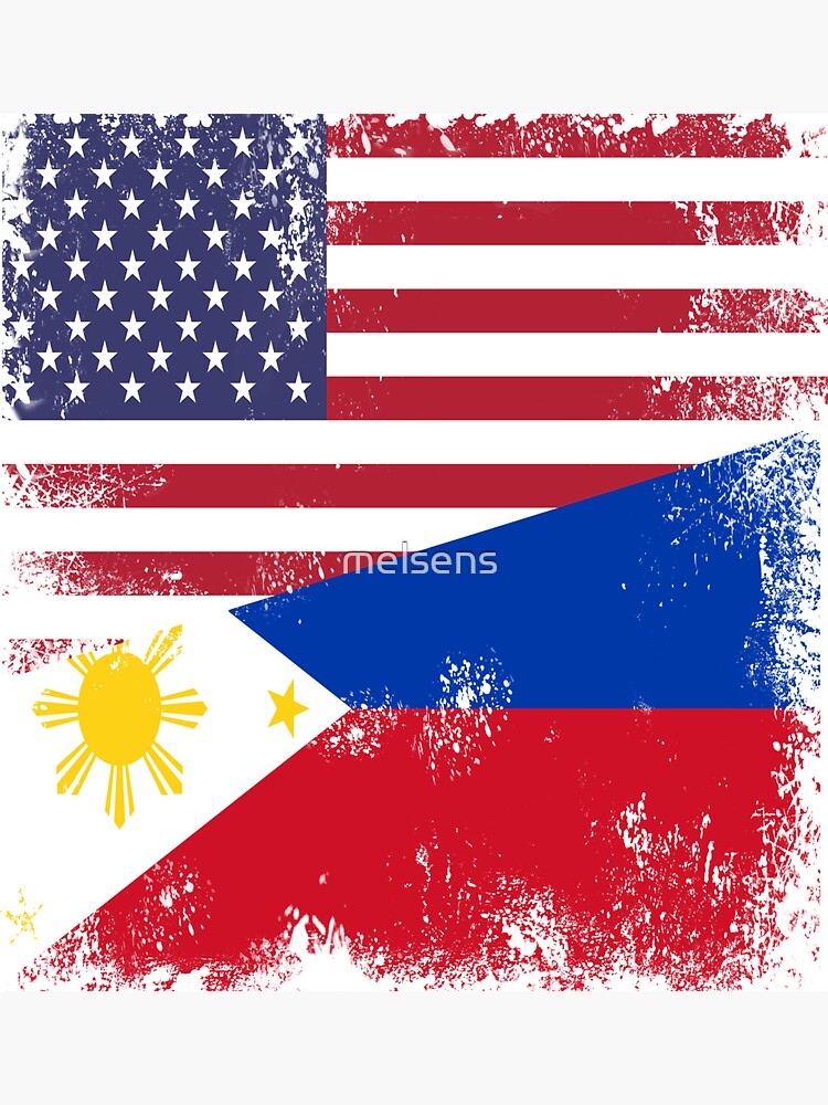 Half Filipino Flag T-Shirt | Vintage Philippines Usa Gift Half Filipino Flag T-Shirt | Vintage Philippines Usa Gift