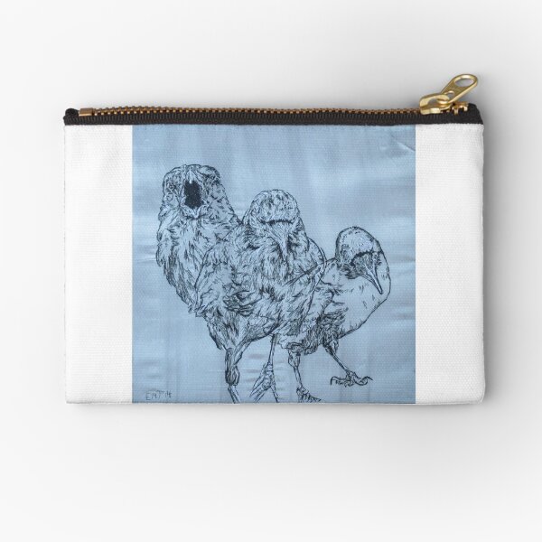 Crow Goes Hunting Art Zipper Pouch