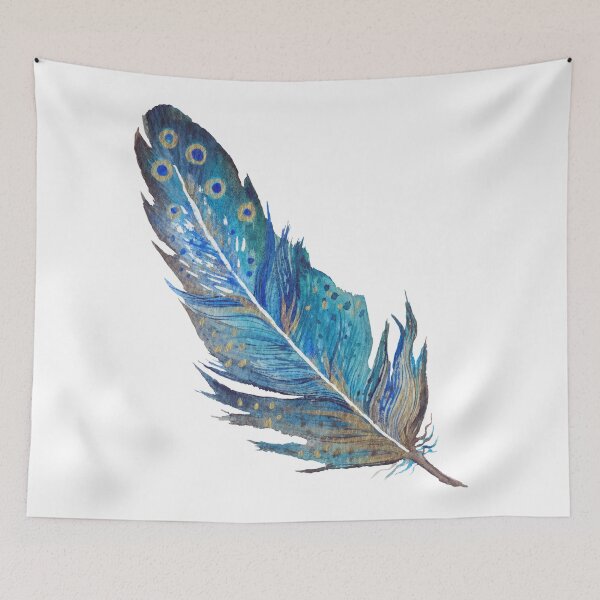 Item preview, Watercolor Boho Feather designed and sold by kisikoida.
