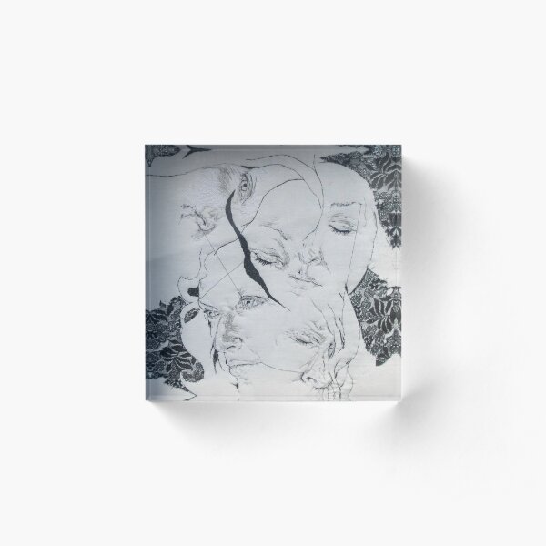 Daydream In The Flowers Art Acrylic Block