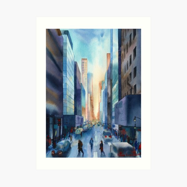 New York. Streets Art Print